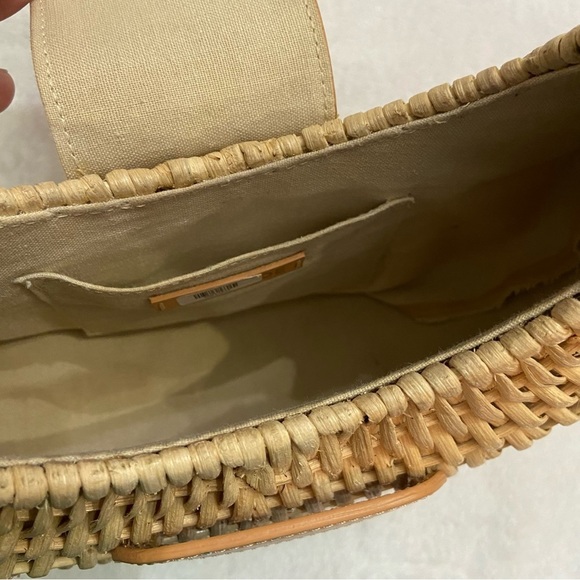 ANTHROPOLOGIE Poolside Croissant Satchel In Brown - Picture 11 of 16